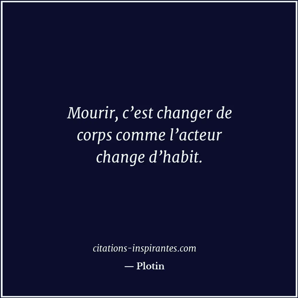 Citation de Plotin
