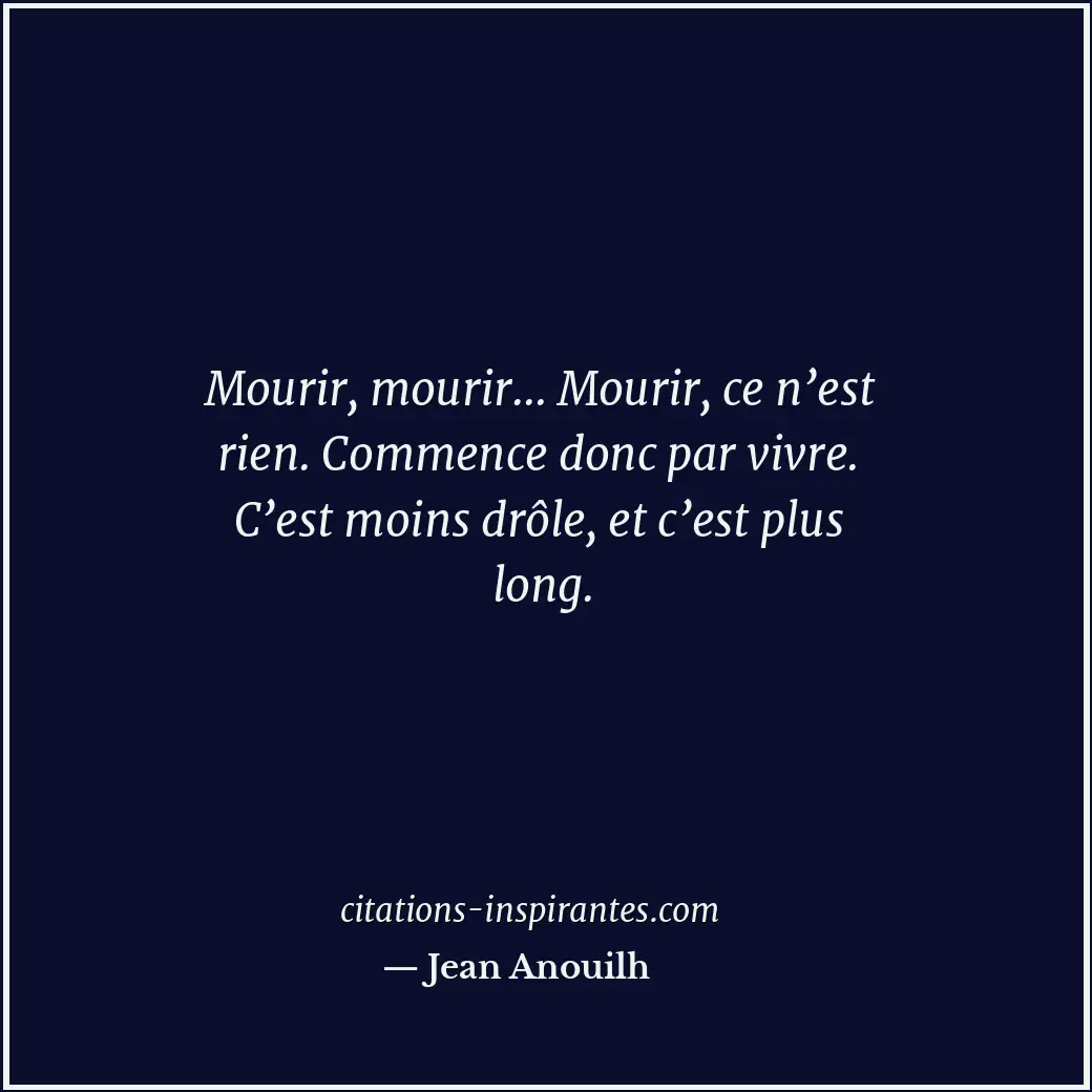 Citation de Jean Anouilh