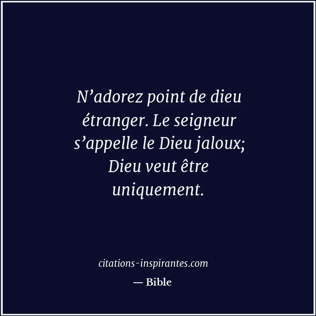 Citation de Bible