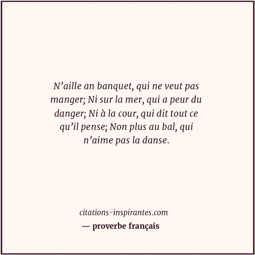 Citation de proverbe français