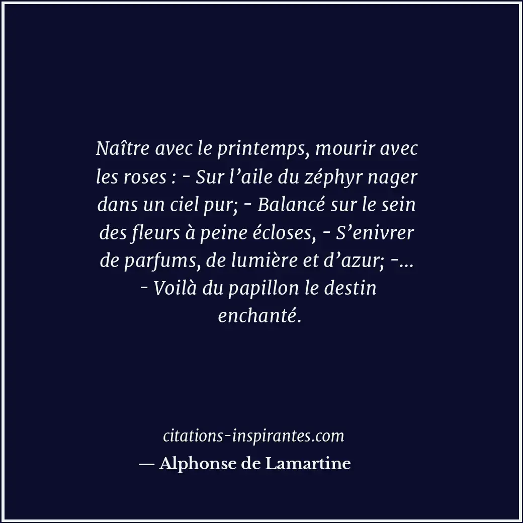 Citation de Alphonse de Lamartine