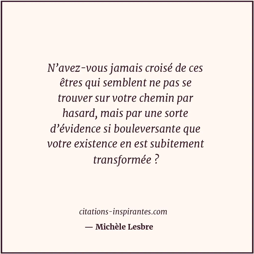 Citation de Michèle Lesbre