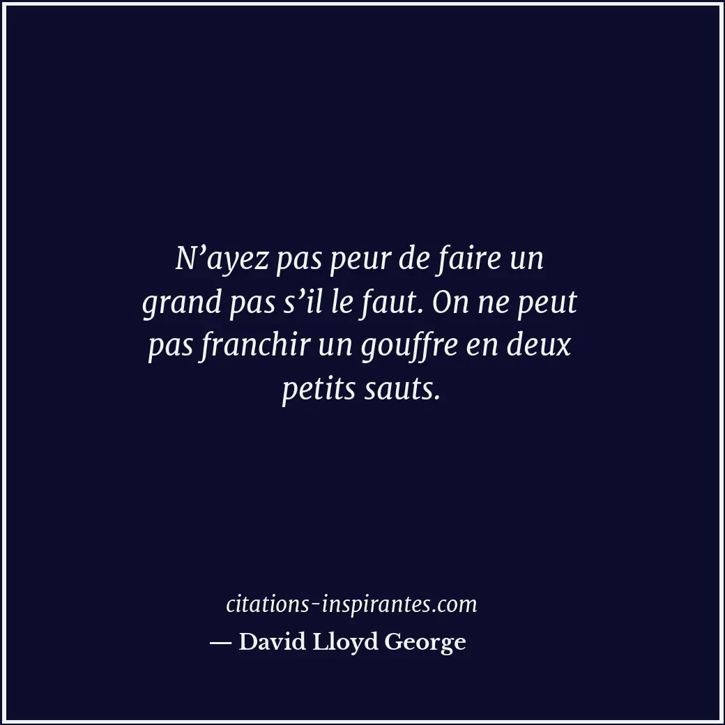 Citation de David Lloyd George