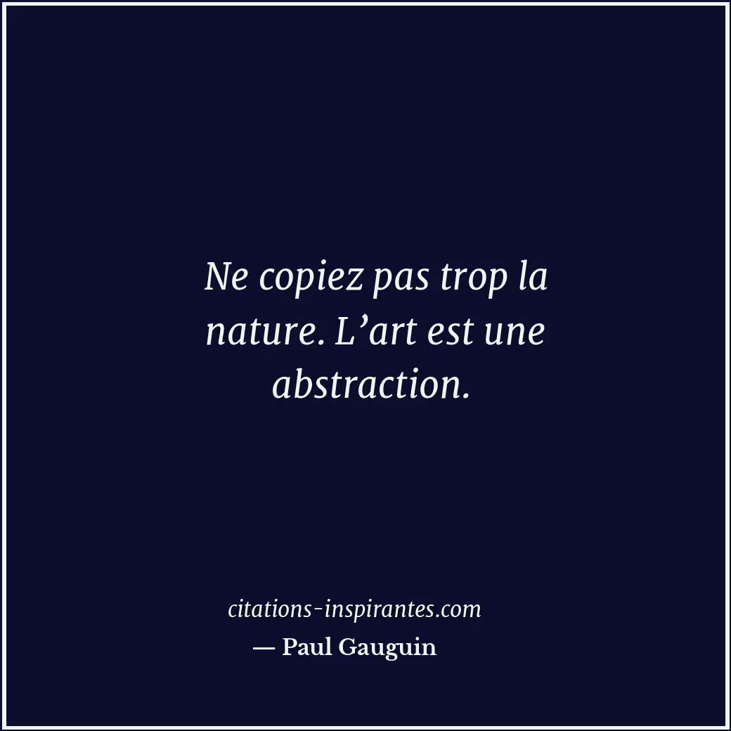 Citation de Paul Gauguin