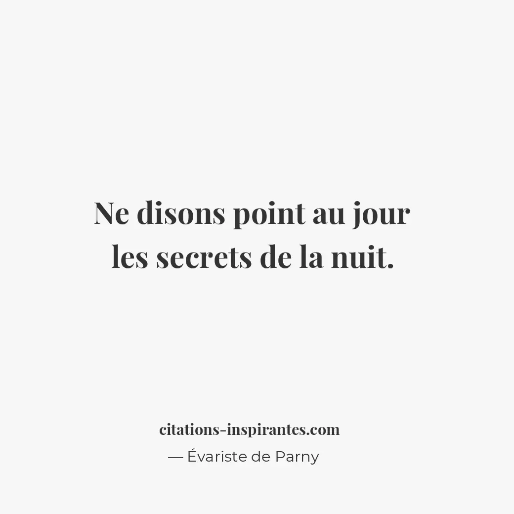 Citation de Évariste de Parny