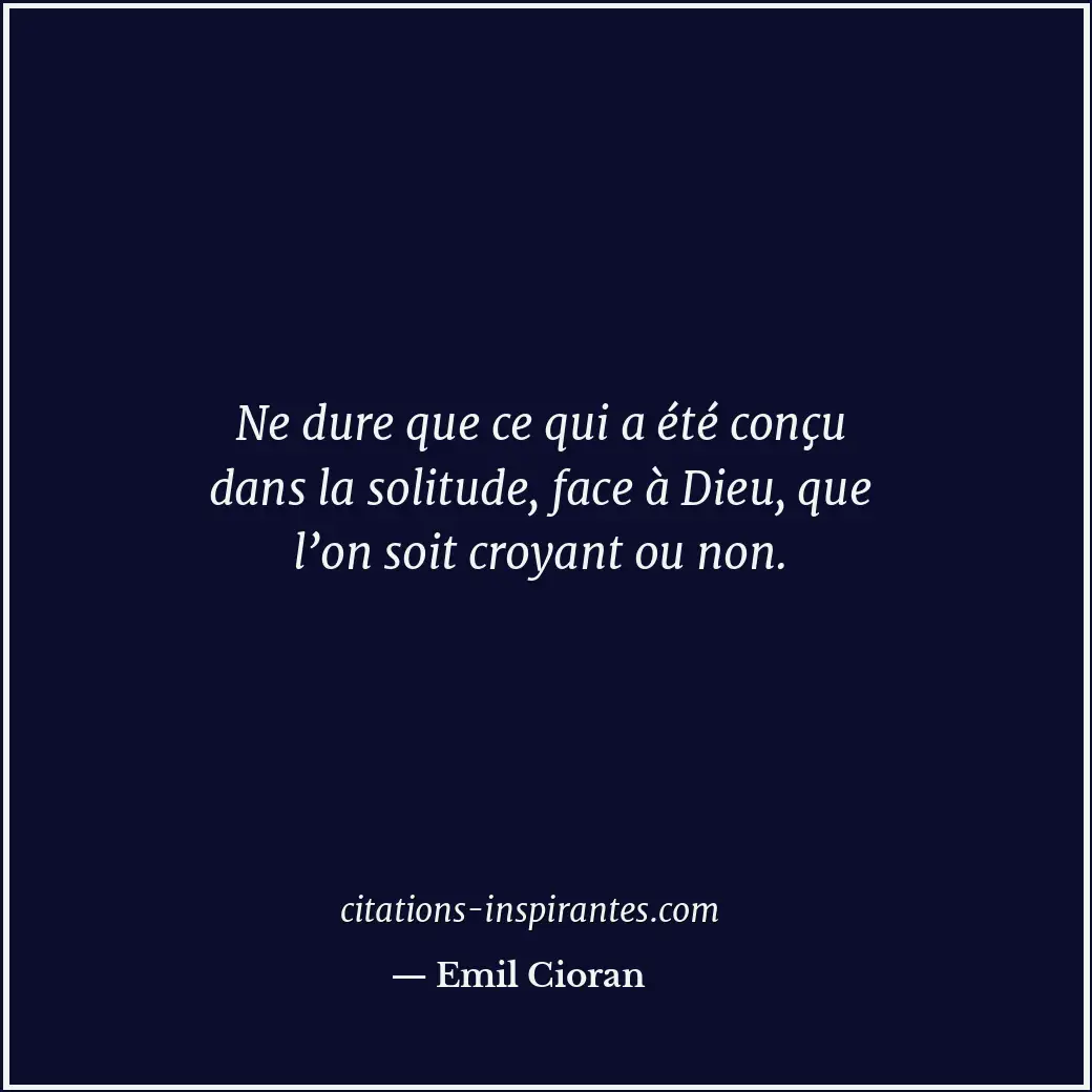 Citation de Emil Cioran