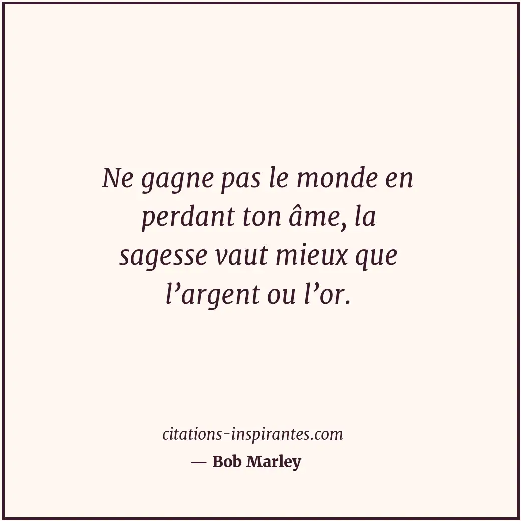 Citation de Bob Marley