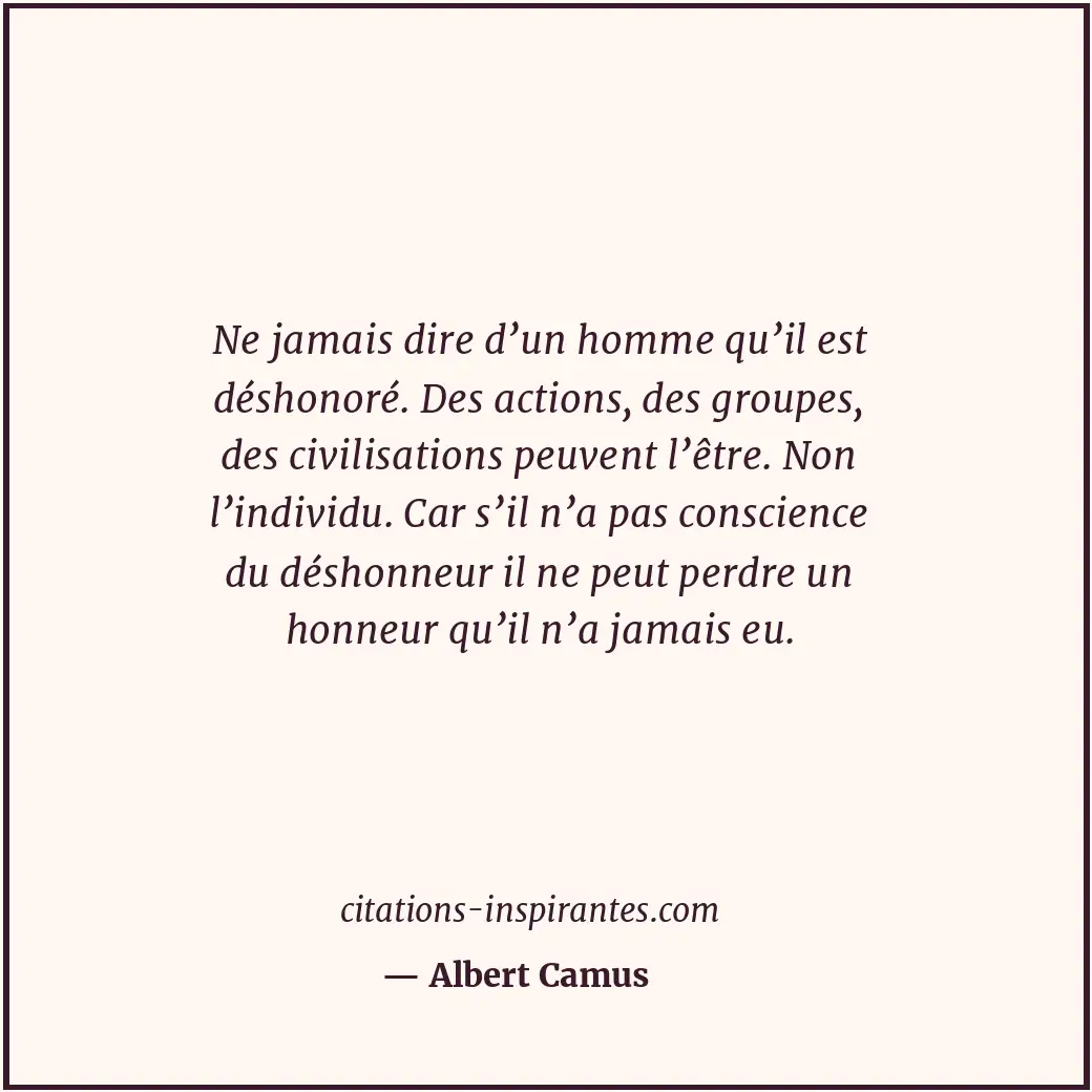 Citation de Albert Camus