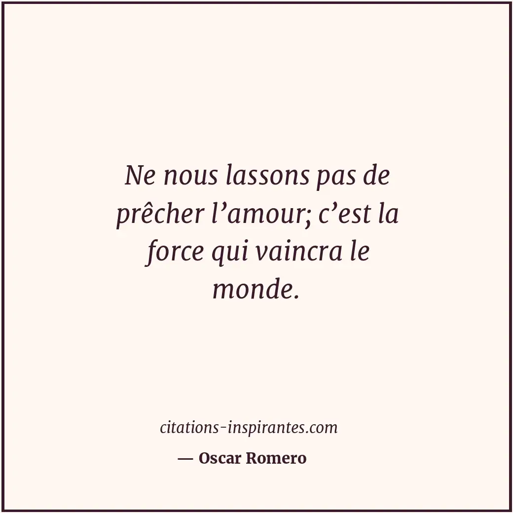 Citation de Oscar Romero