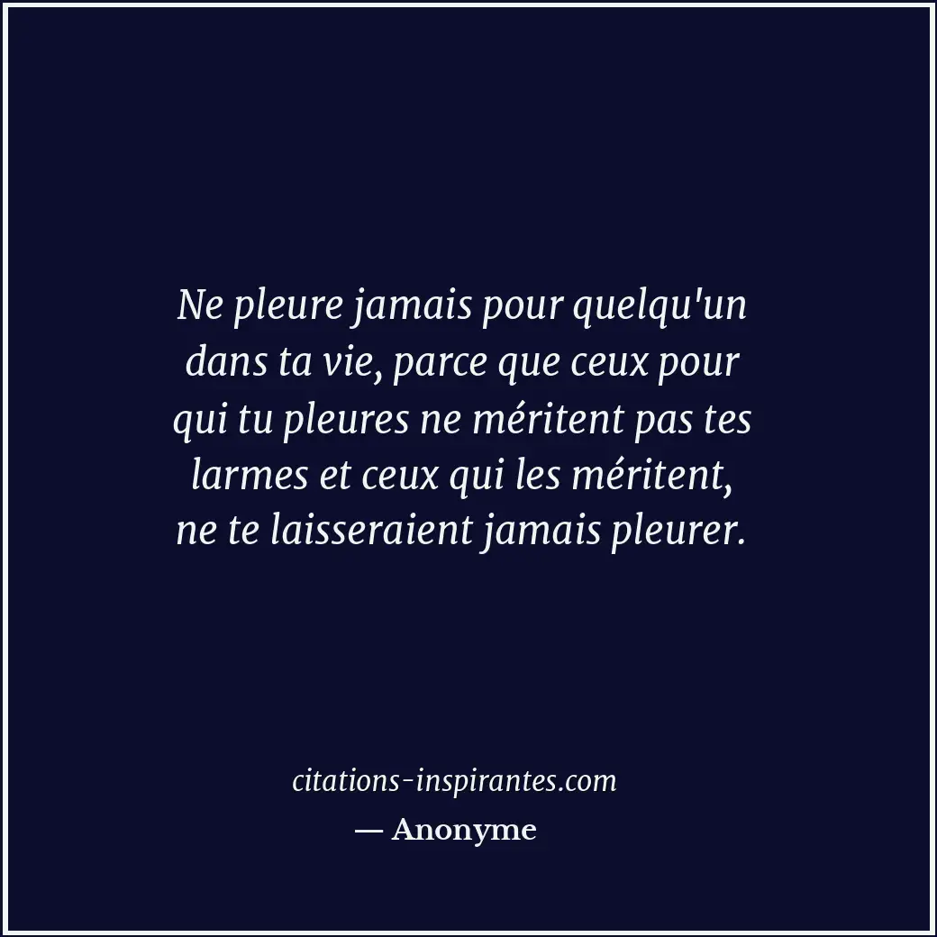 Citation de Anonyme