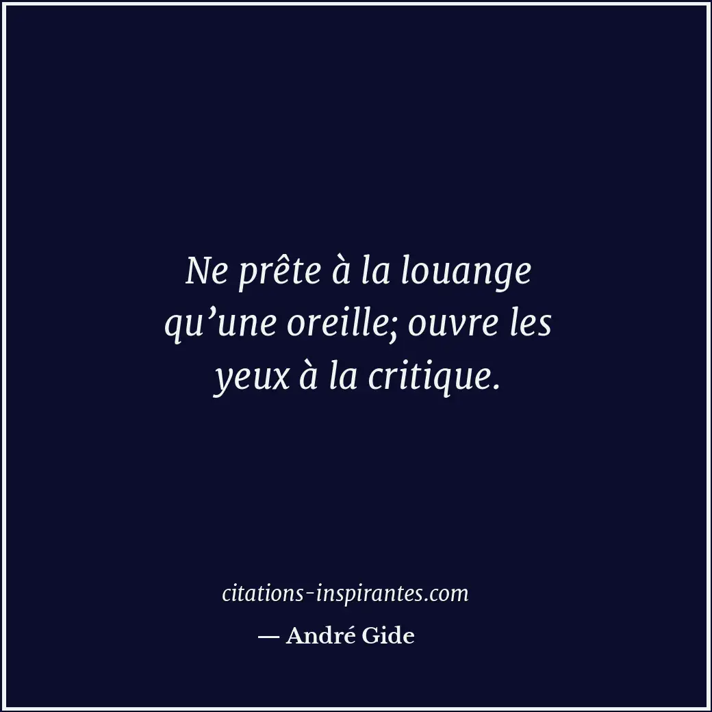 Citation de André Gide