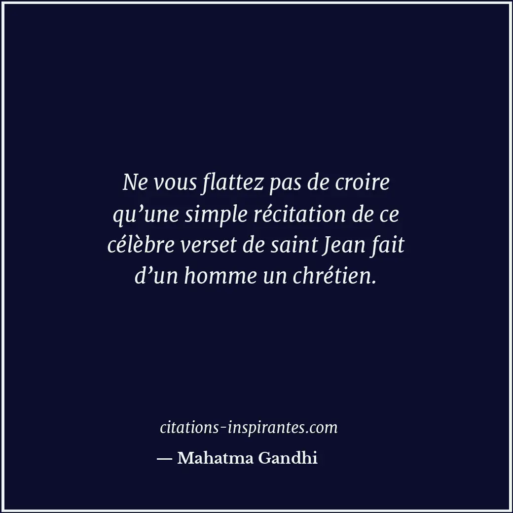 Citation de Mahatma Gandhi