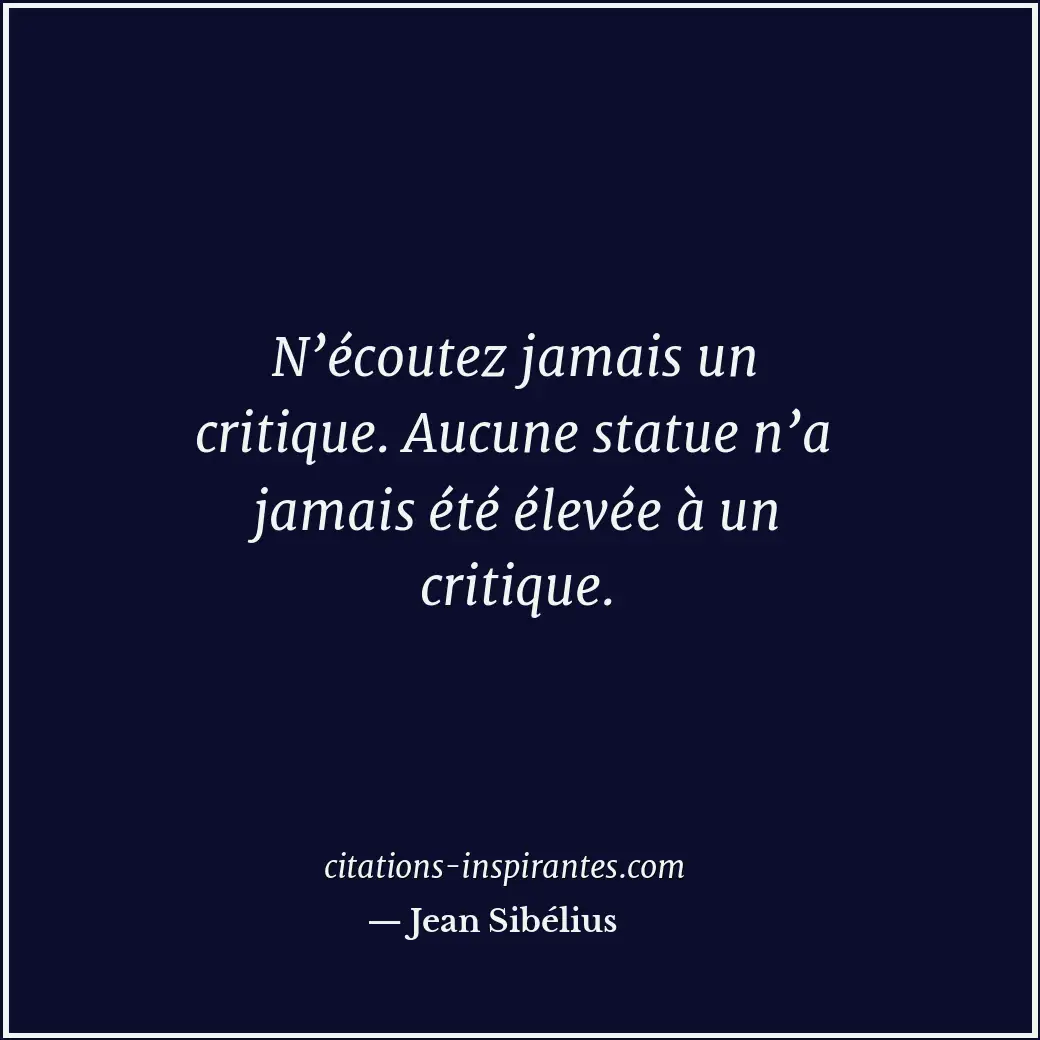 Citation de Jean Sibélius