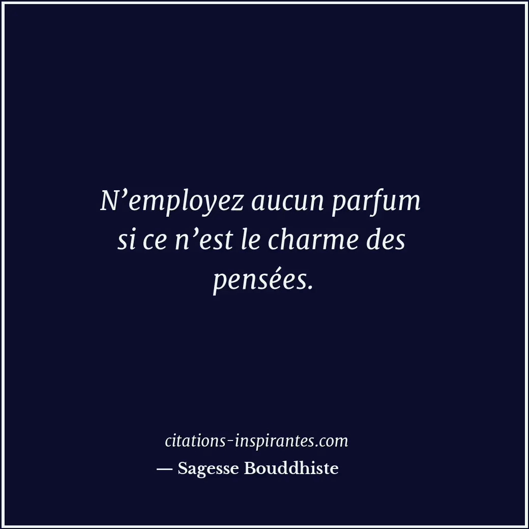 Citation de Sagesse Bouddhiste