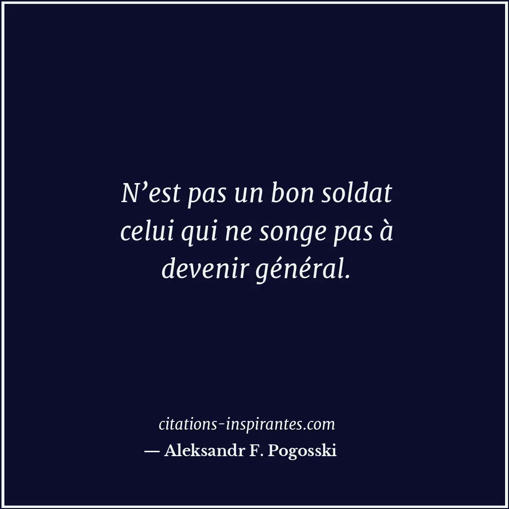 Citation de Aleksandr F. Pogosski