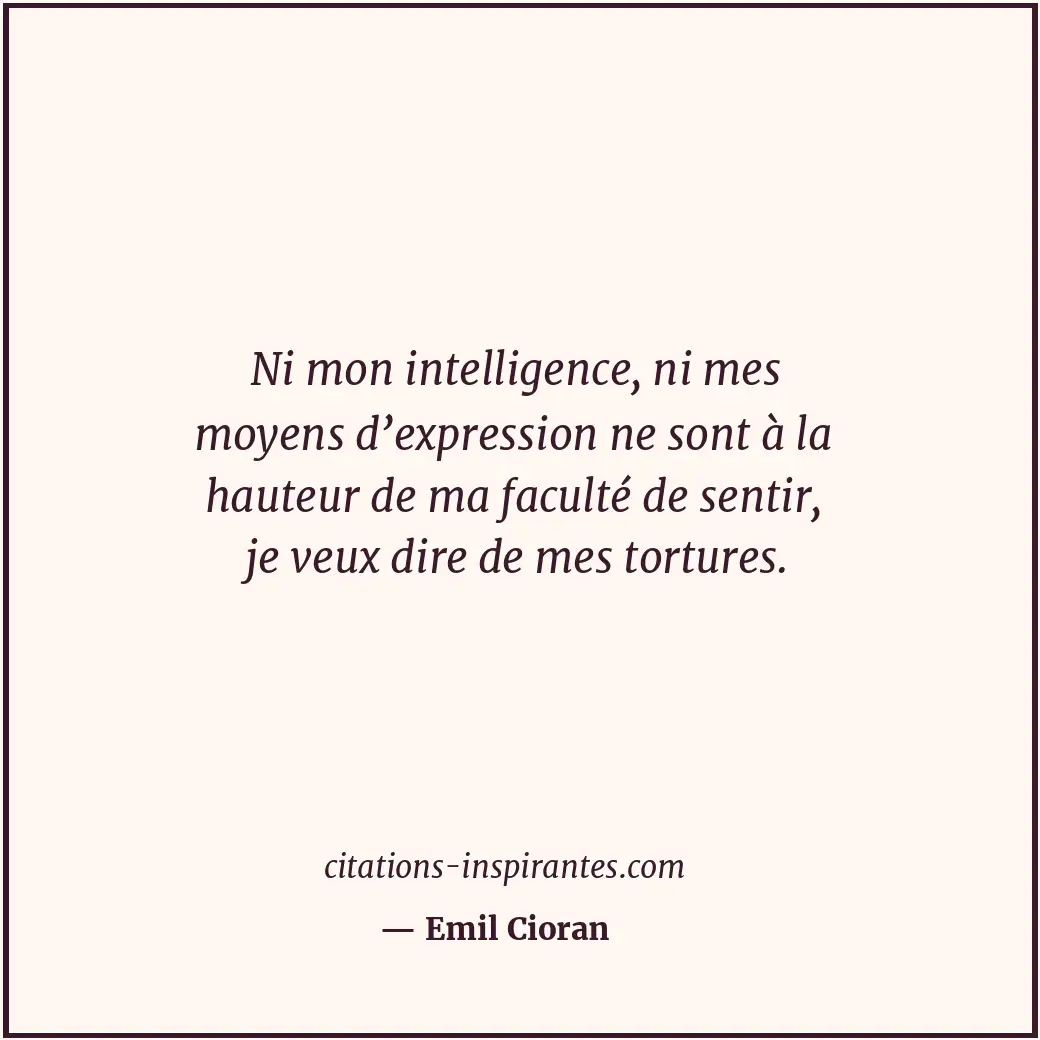 Citation de Emil Cioran