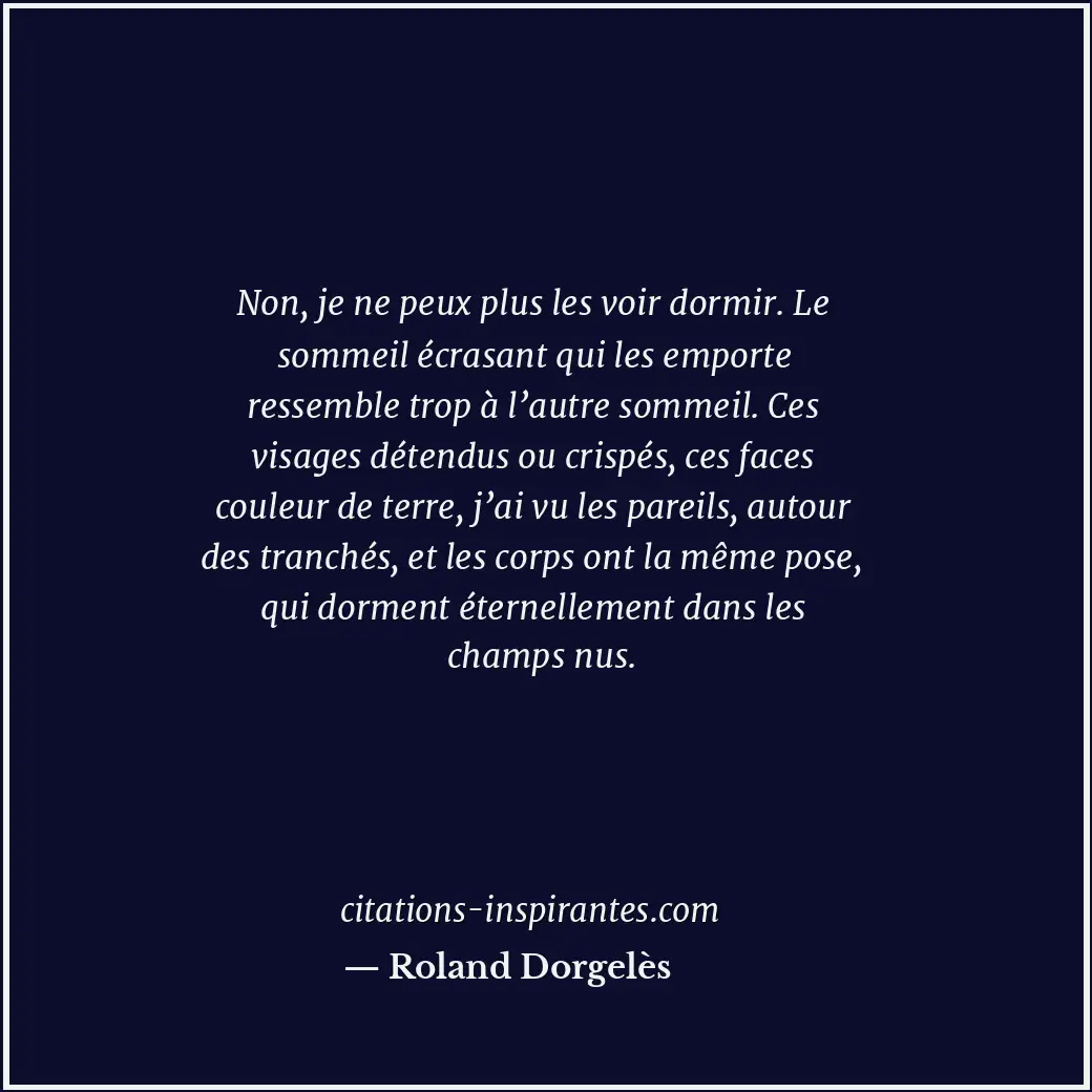 Citation de Roland Dorgelès