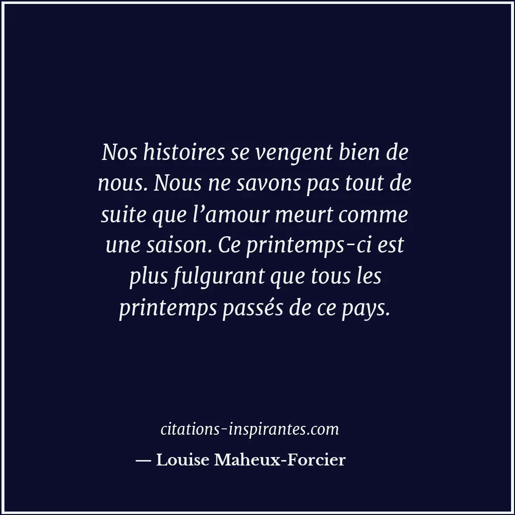 Citation de Louise Maheux-Forcier