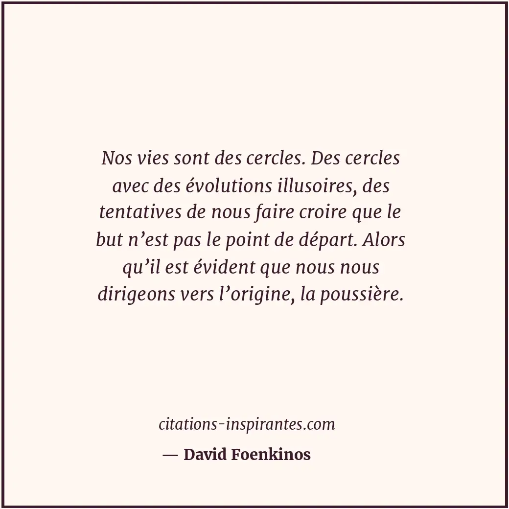 Citation de David Foenkinos