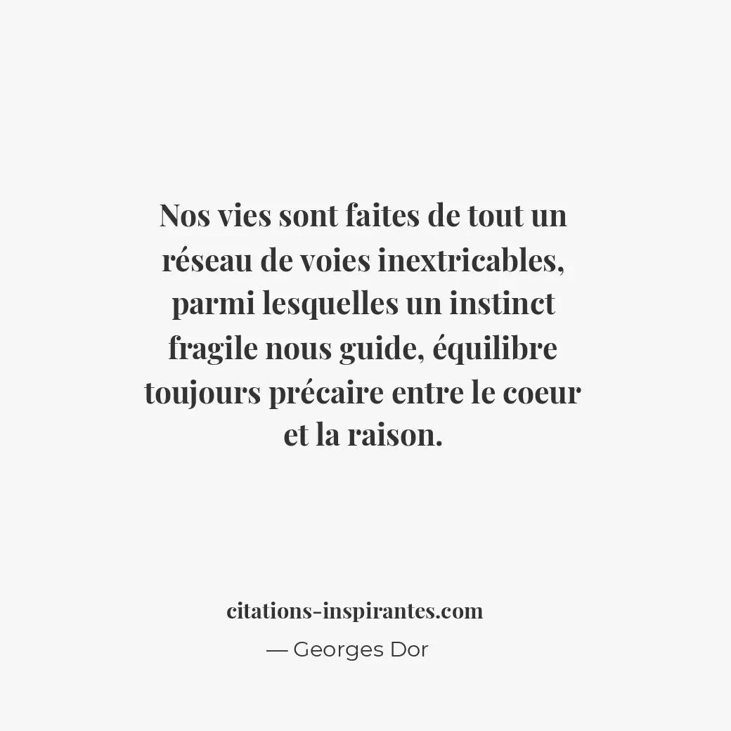 Citation de Georges Dor