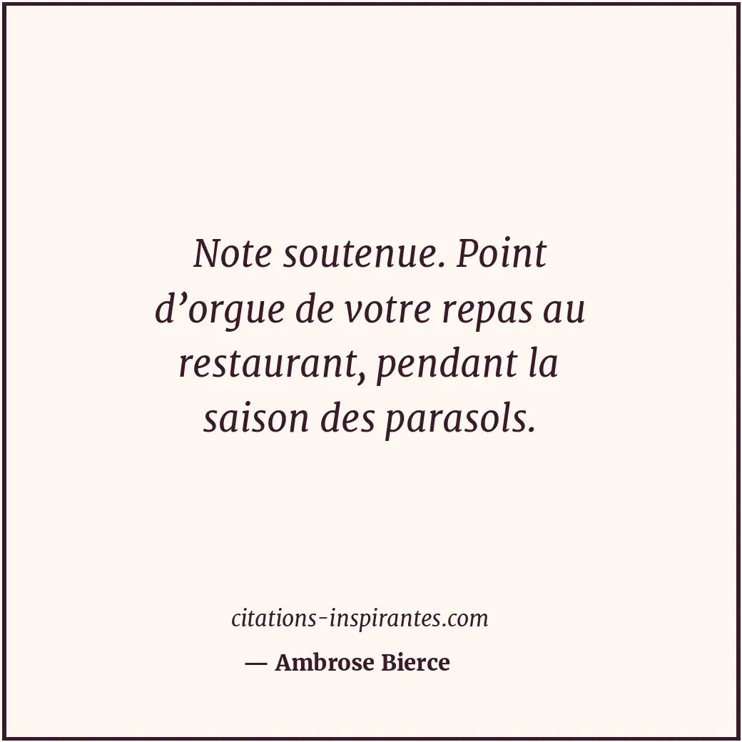 Citation de Ambrose Bierce