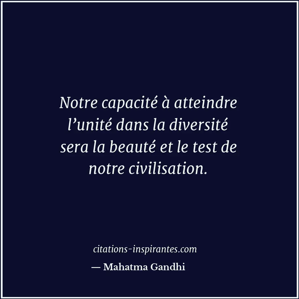 Citation de Mahatma Gandhi