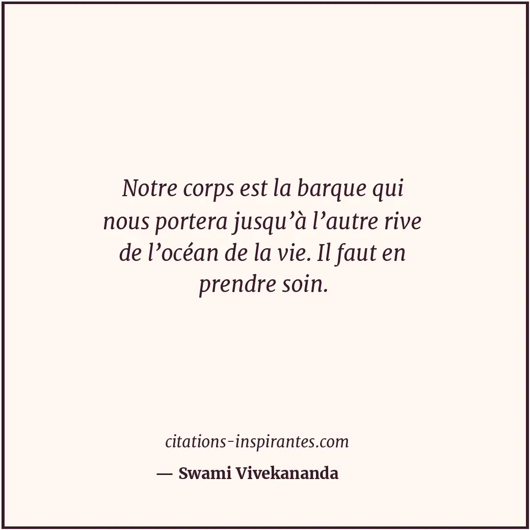 Citation de Swami Vivekananda