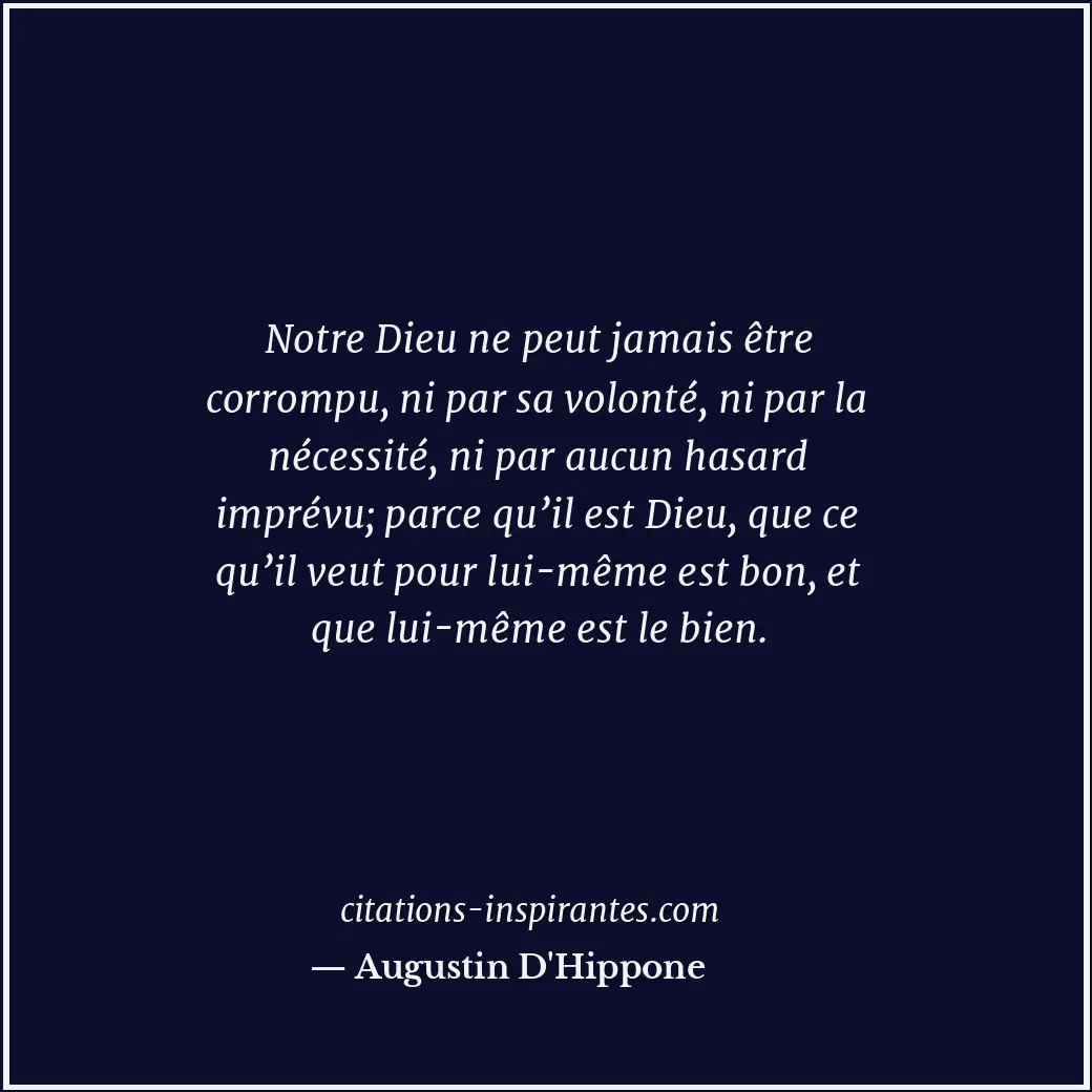 Citation de Augustin D'Hippone