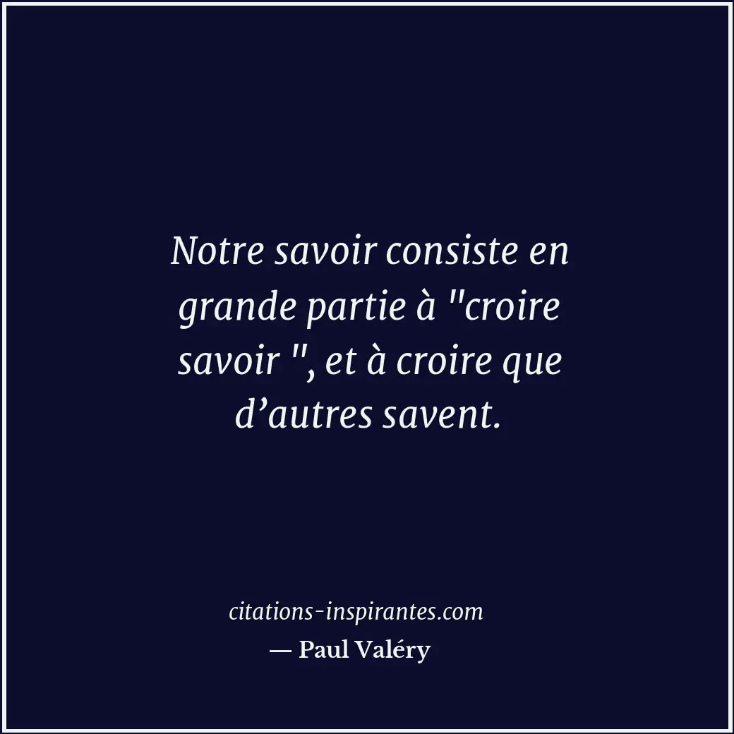 Citation de Paul Valéry