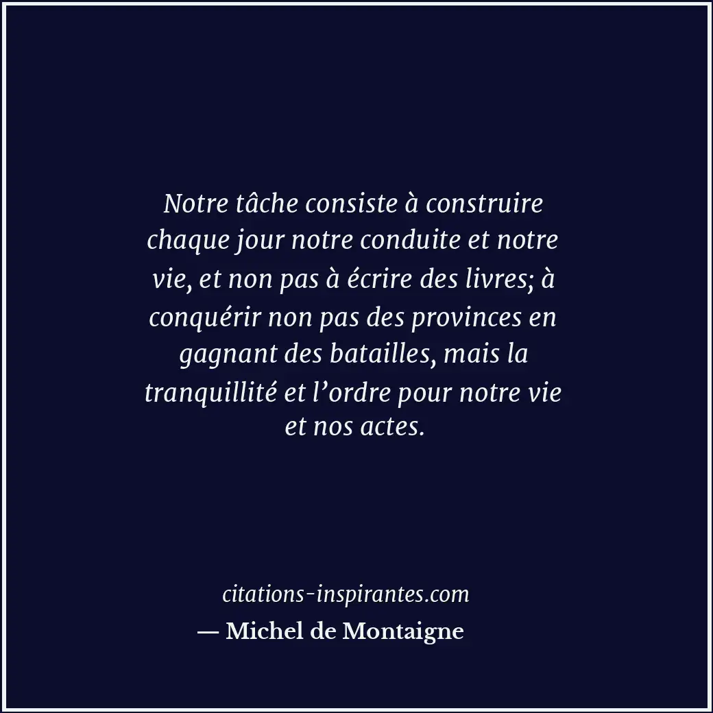 Citation de Michel de Montaigne