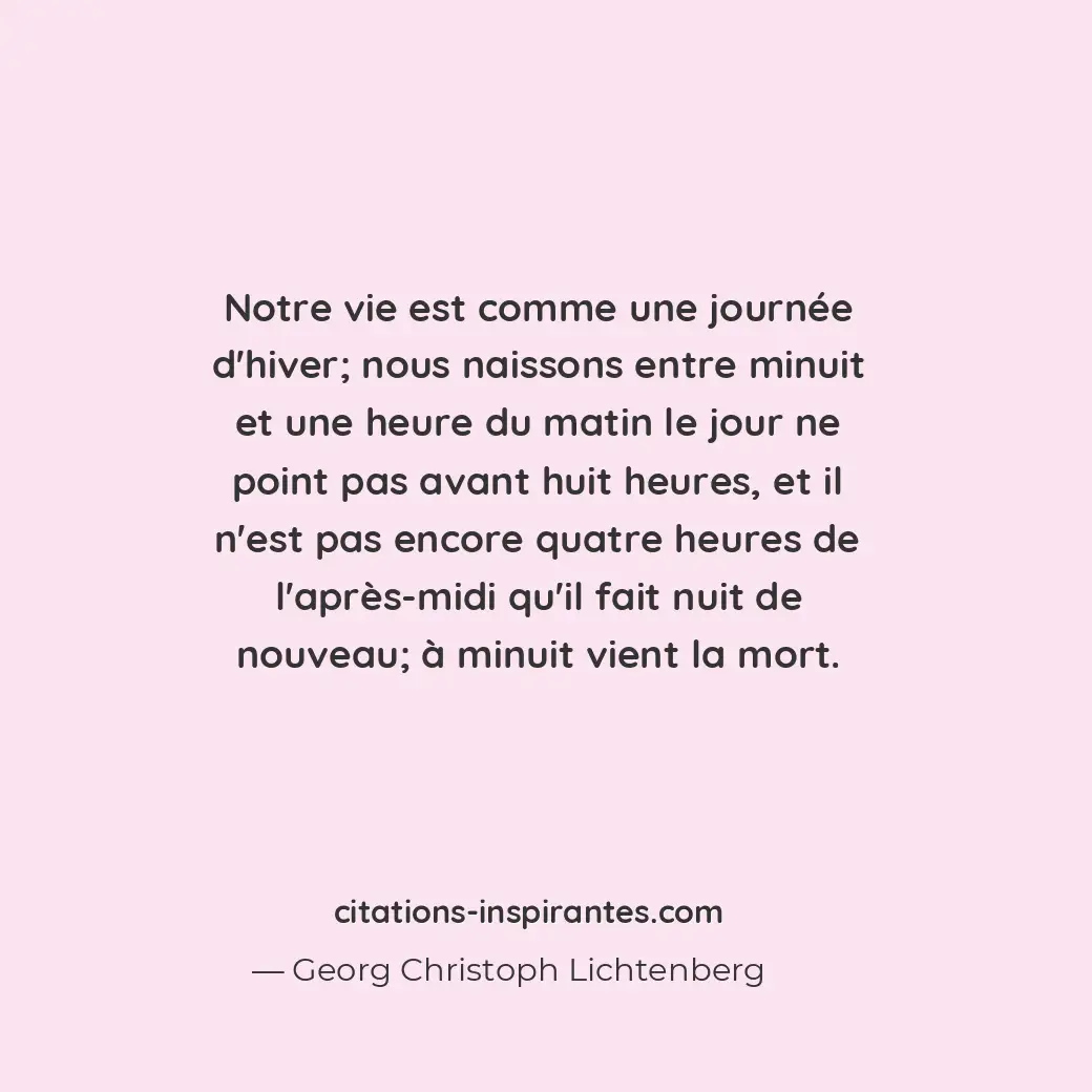 Citation de Georg Christoph Lichtenberg