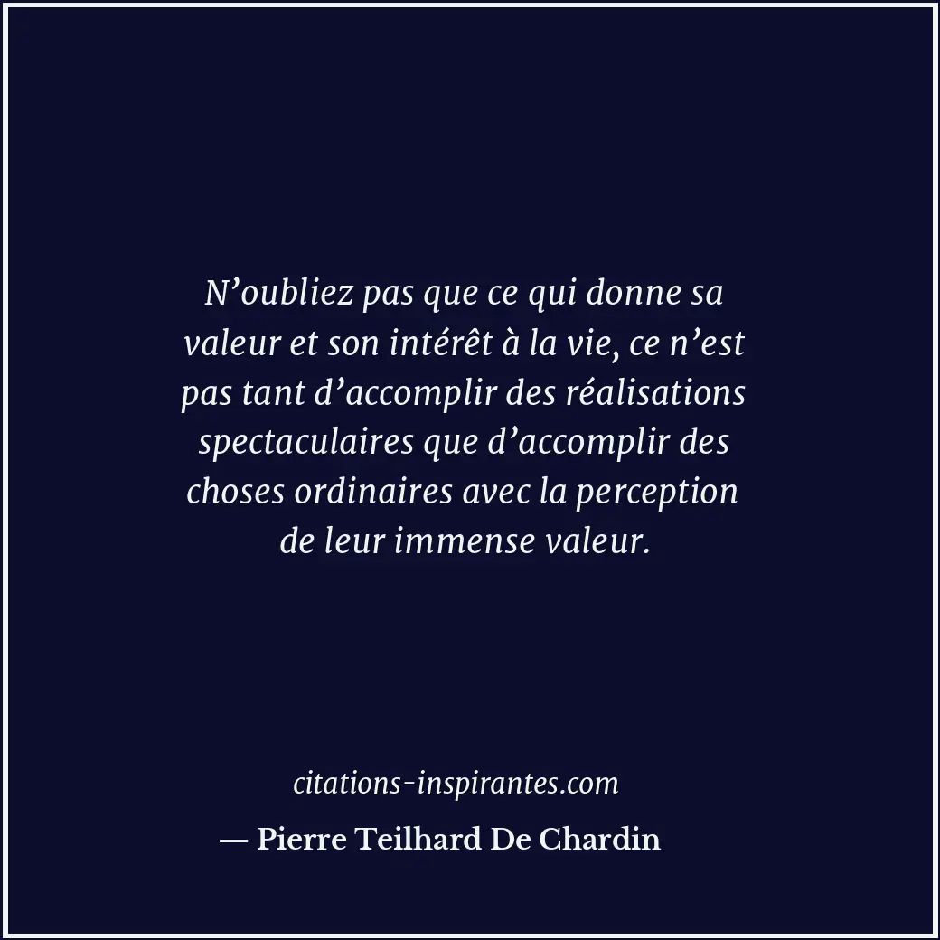 Citation de Pierre Teilhard De Chardin