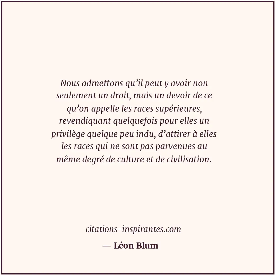 Citation de Léon Blum