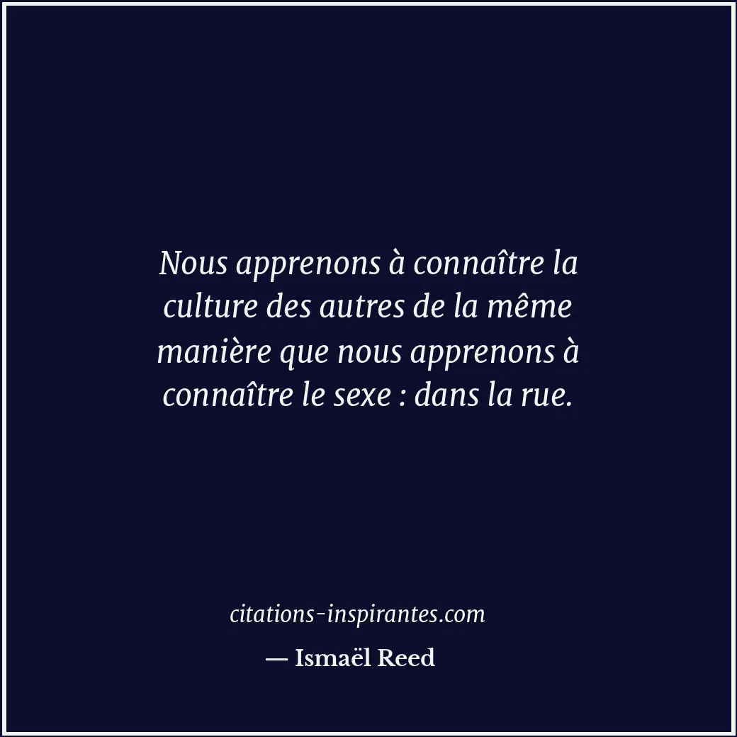Citation de Ismaël Reed