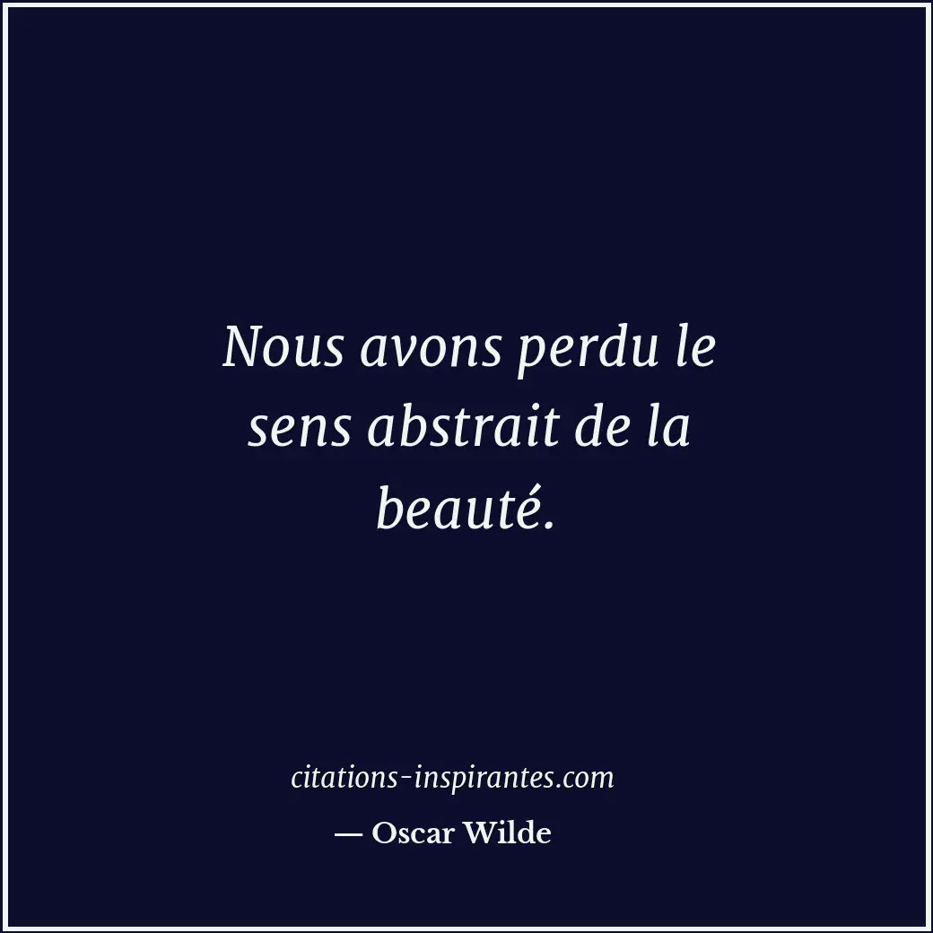 Citation de Oscar Wilde