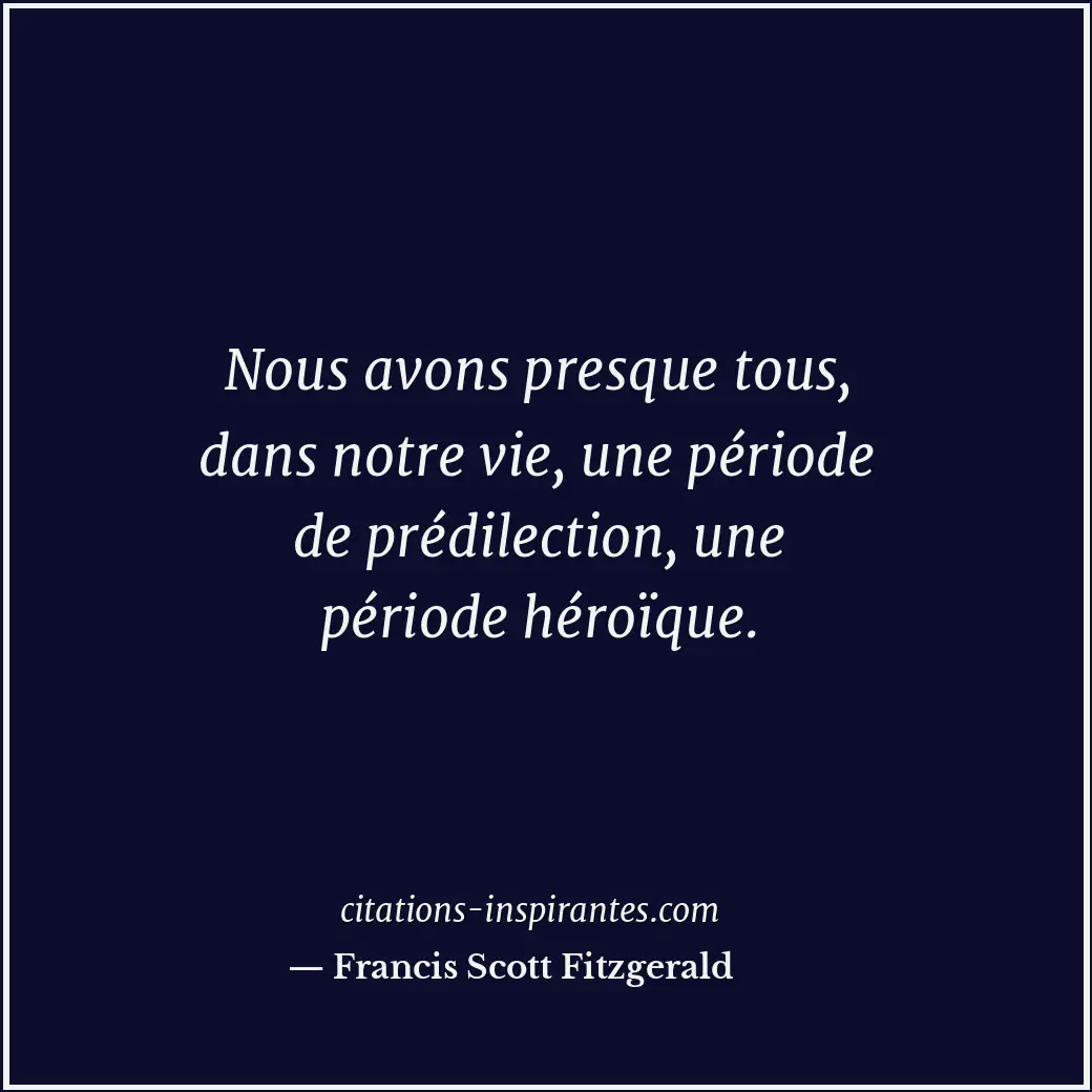Citation de Francis Scott Fitzgerald