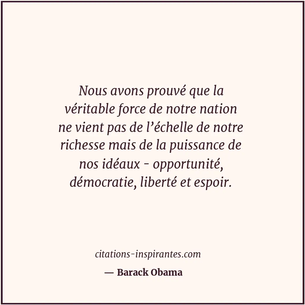 Citation de Barack Obama