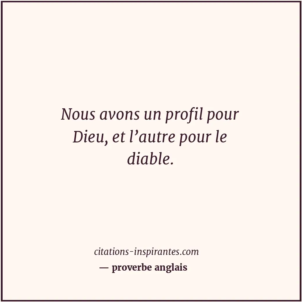 Citation de proverbe anglais