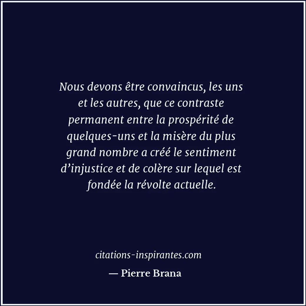 Citation de Pierre Brana