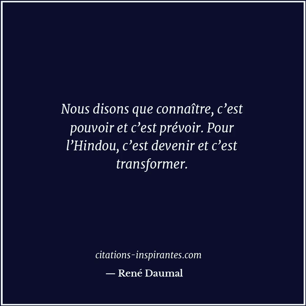 Citation de René Daumal