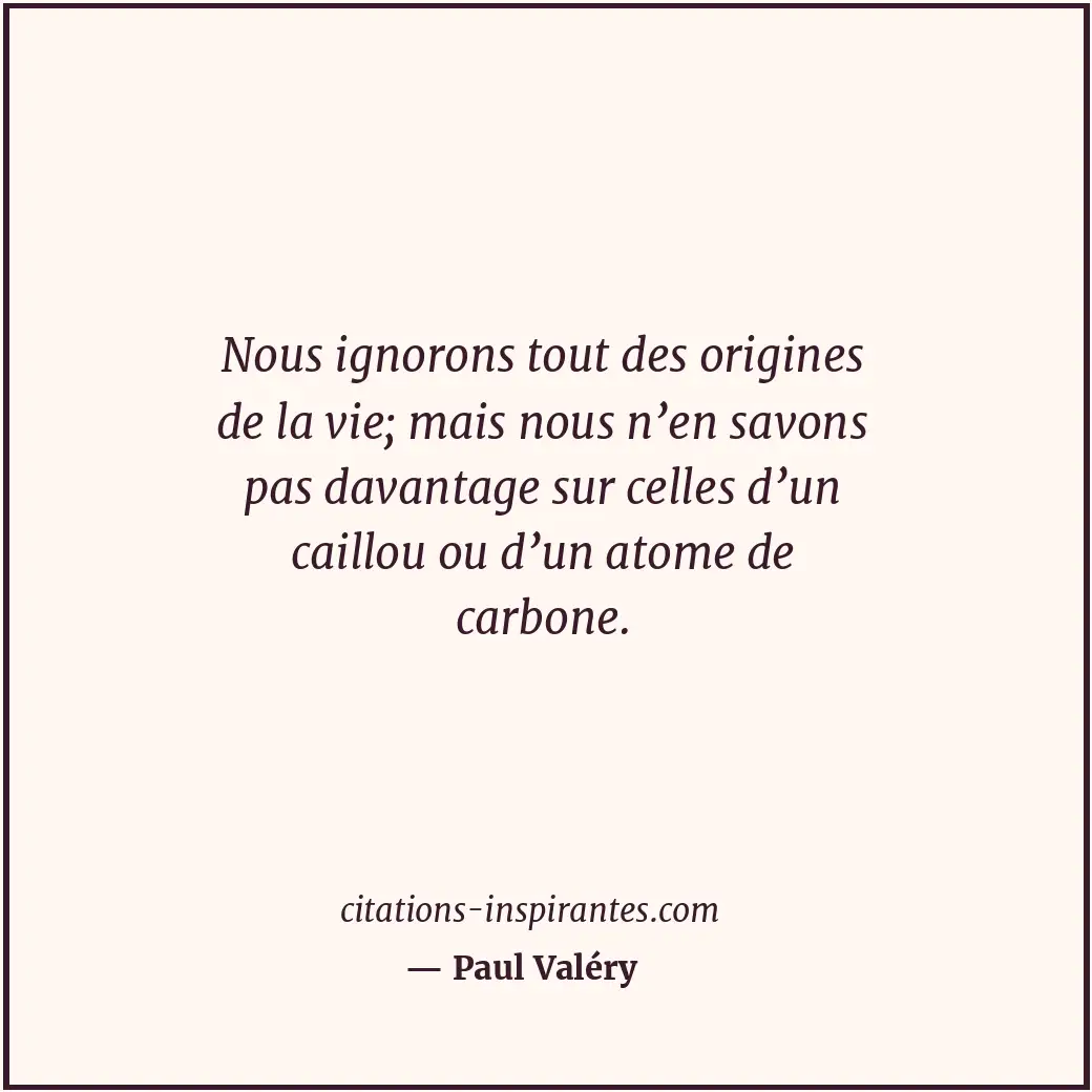 Citation de Paul Valéry