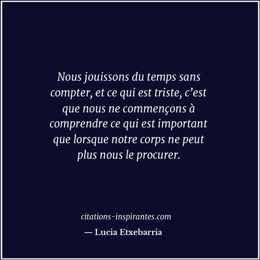 Citation de Lucia Etxebarria