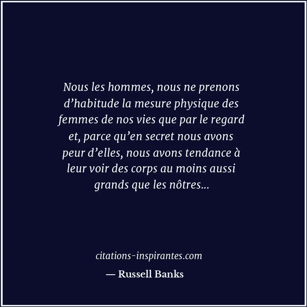 Citation de Russell Banks