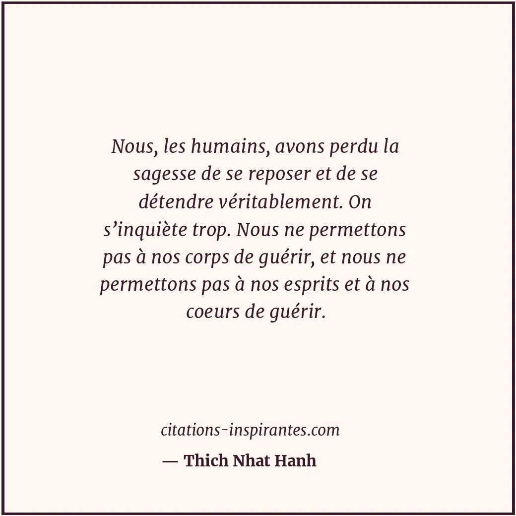 Citation de Thich Nhat Hanh