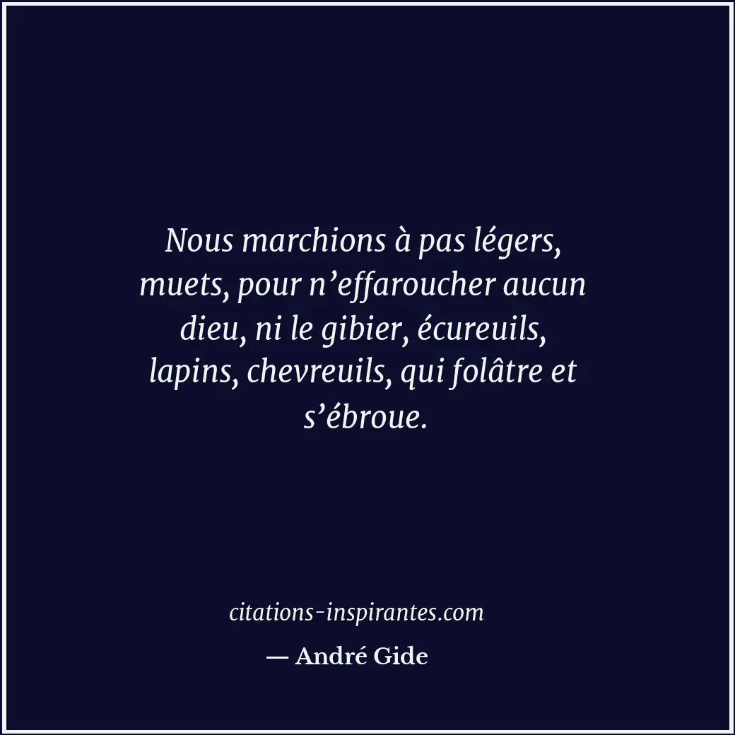 Citation de André Gide