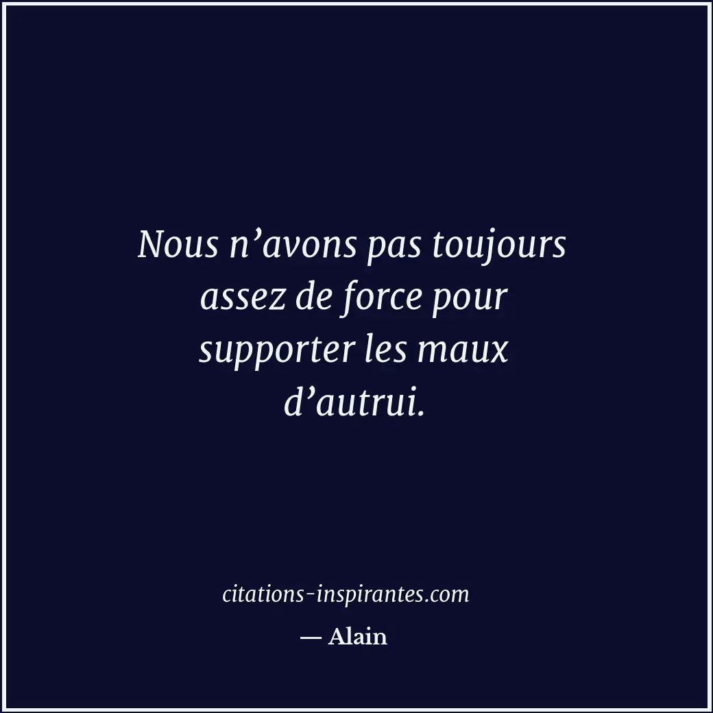 Citation de Alain