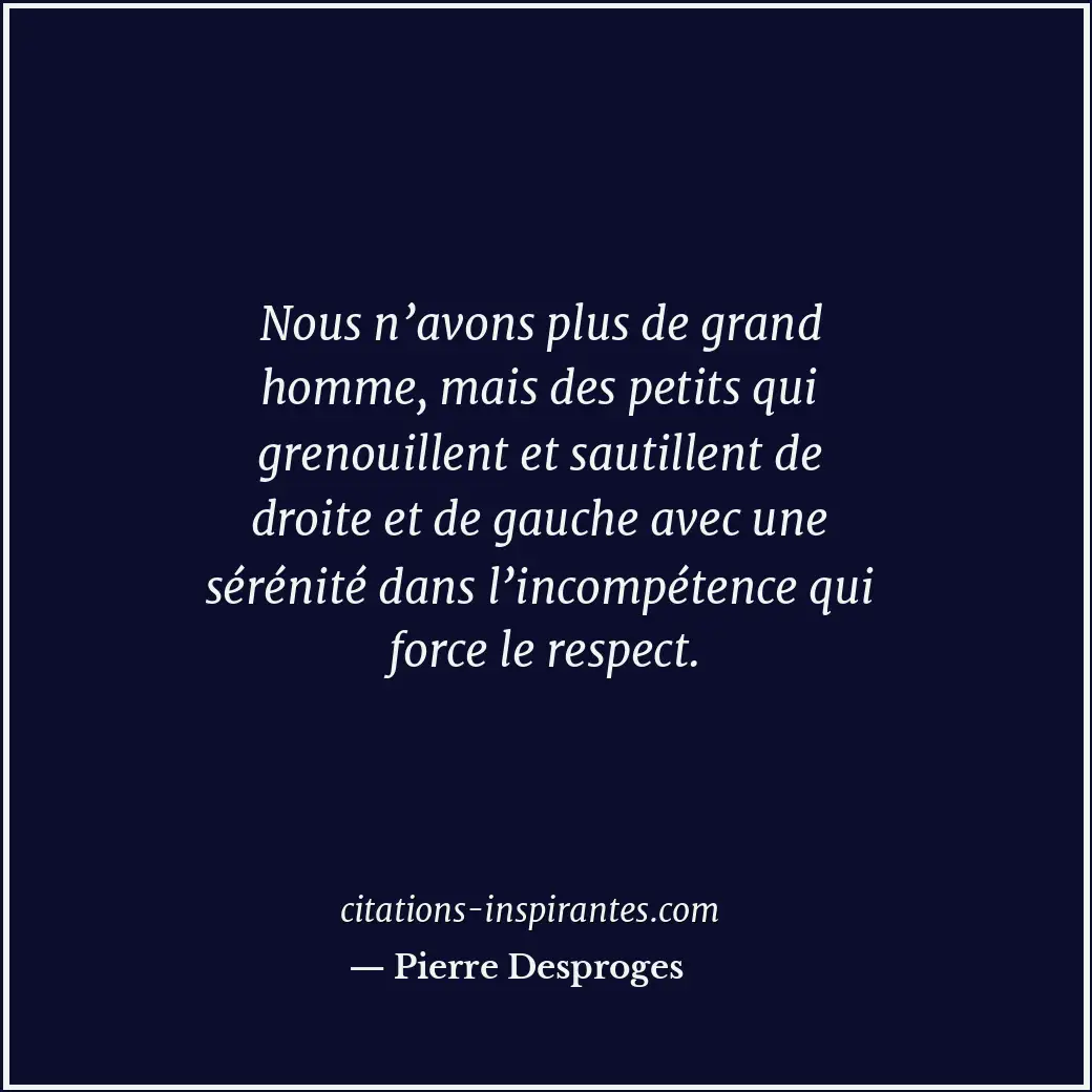Citation de Pierre Desproges
