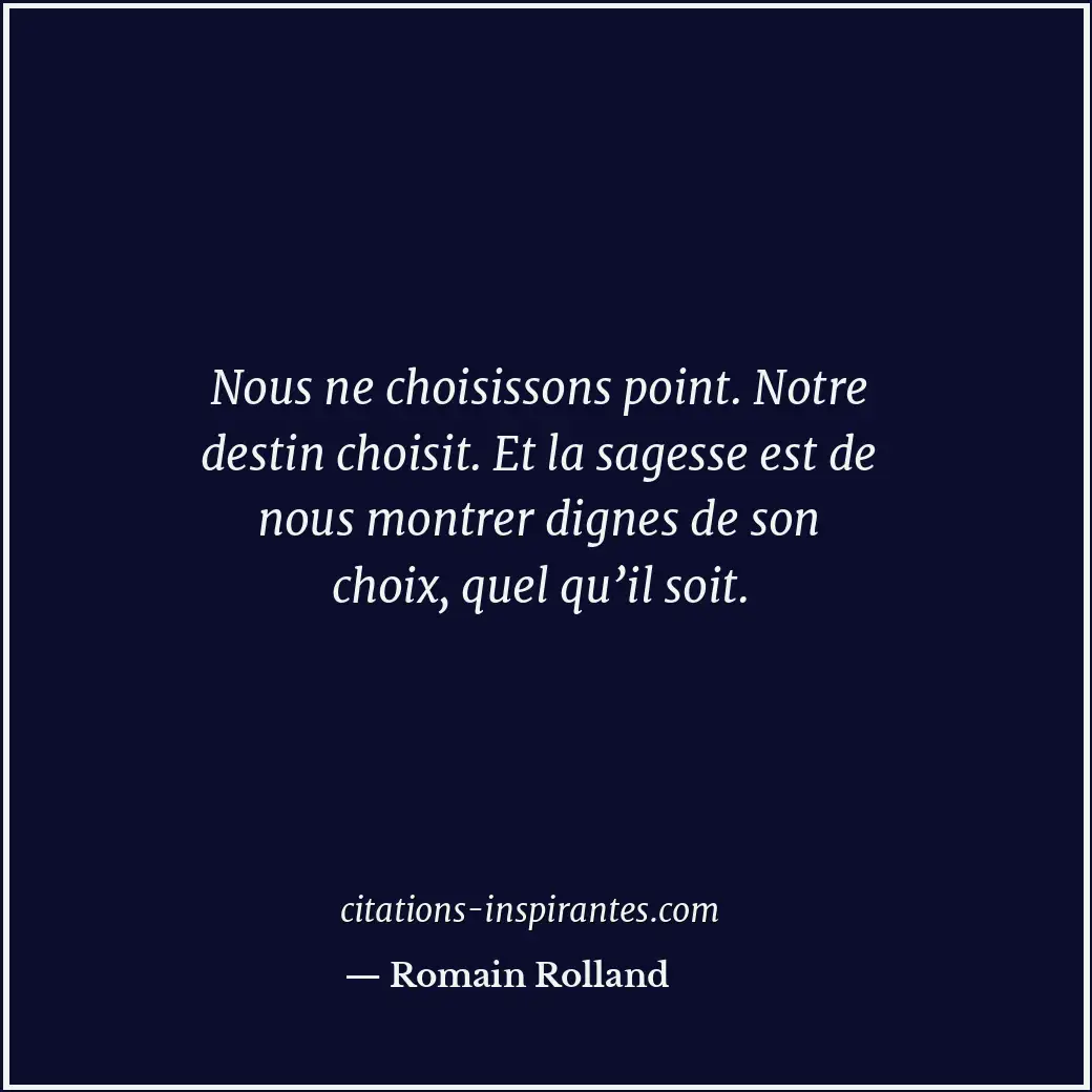 Citation de Romain Rolland