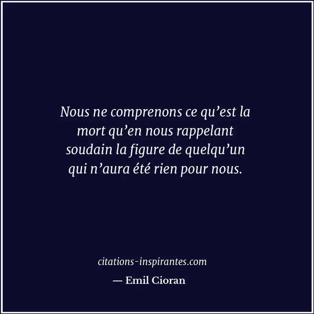 Citation de Emil Cioran