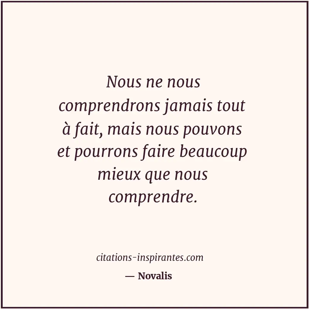 Citation de Novalis